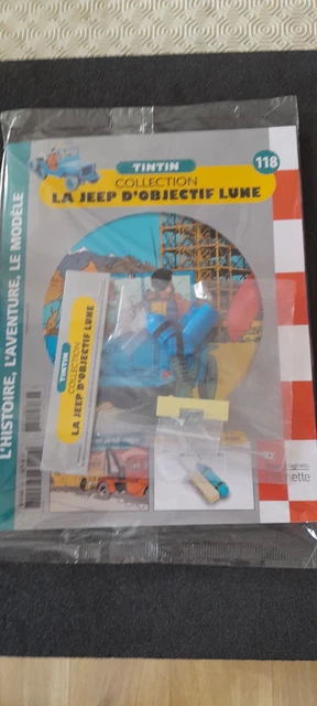 Maquette Voiture Jeep Tintin "Objectif Lune" - Collection Hachette Échelle 1/8, Numéro 116