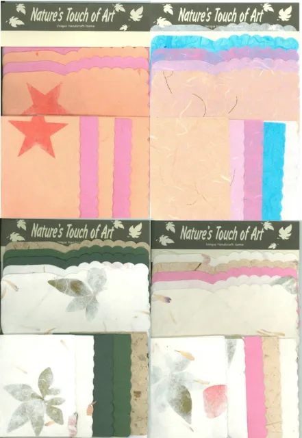 15x HANDMADE MULBERRY PAPER GIFT TAGS & ENVELOPES-MAKE YOUR OWN-DIFFERENT STYLES