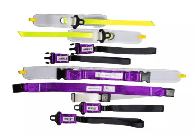 Standard Stryker Stretcher Bed Restraint Kit Security Safety Hospital Health