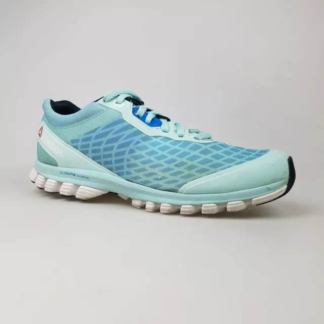 REEBOK SUBLITE DUO Blue Aqua Neon Pink Flow Trainers Running V60308 Women s 7.5 15.50 PicClick