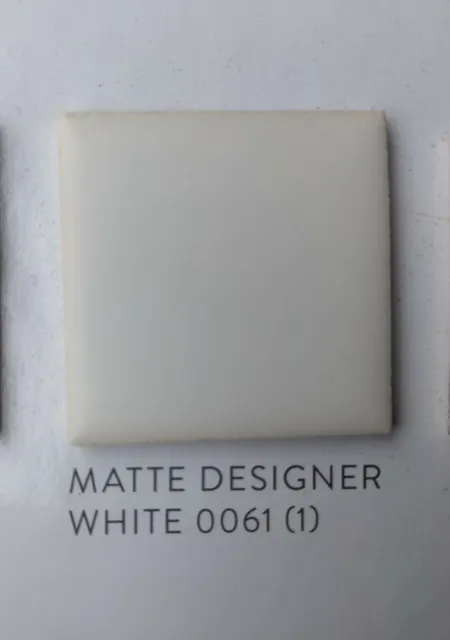 40 pieces 61 Designer White Matte Ceramic Tile 1 3/8" dots  American Olean USA