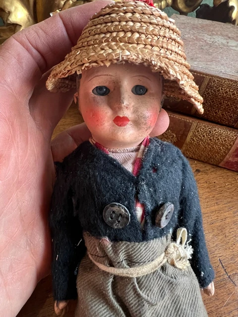 Poupée mignonnette tête biscuit SFBJ H 12.5 cm circa début 1900 | UK