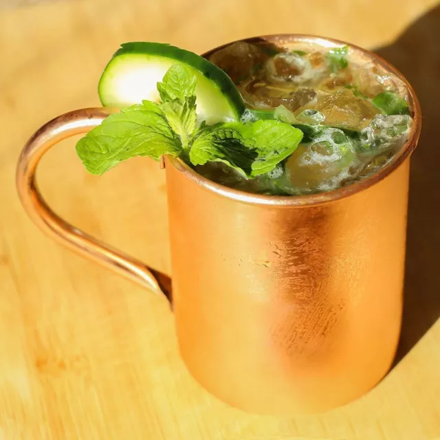 16OZ Tasse de cuivre pur Mules de Moscou  Mules Cocktails Café Bière