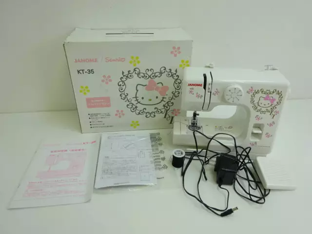 JANOME KT-35 Sanrio Hello Kitty Electric Sewing Machine Compact AC100V