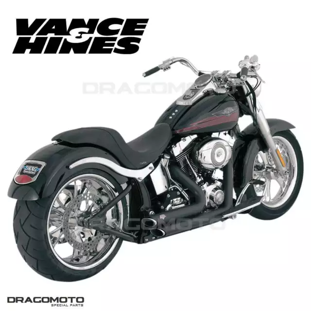 Harley FXST 1340 Softail 1986-1999 47221 Full exhaust Vance&Hines Shortshots ...