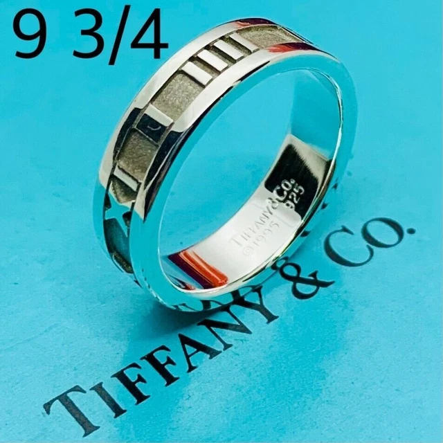 TIFFANY CO. Bague Atlas 9 3 4 Taille US Argent925 EUR 198 50