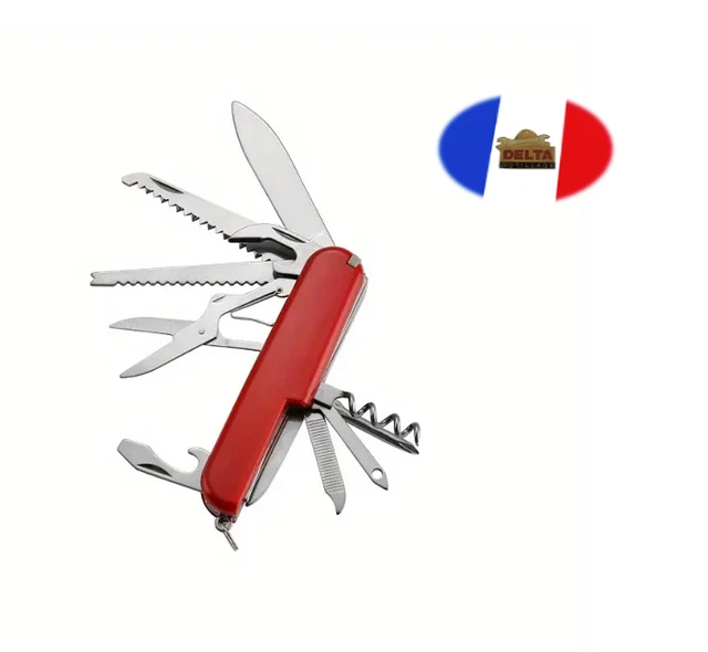 Couteau Multifonctions Rostfrei Rouge – 11 Fonctions, Canif De Poche