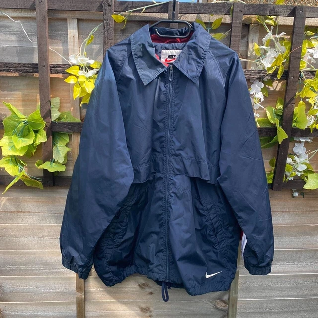 Navy blue nike windbreaker clearance