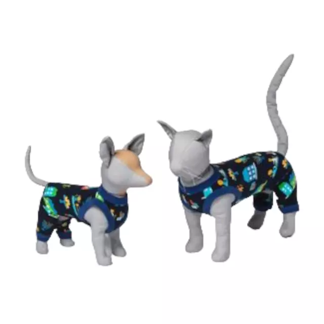 Hanukkah Pet Pajamas Sleep T Shirt Dog Cat PJs Family Holiday Blue XS S M L XL