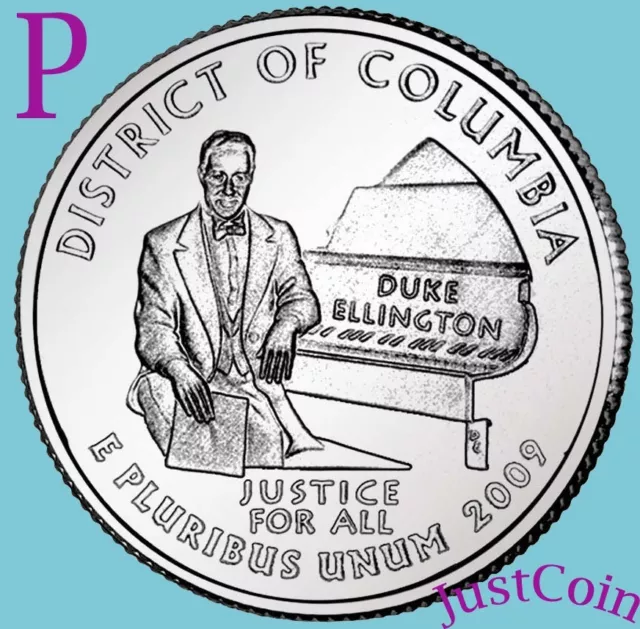 2009-P District Columbia (Dc) Quarter Uncirculated From Mint Dc& U.s.territories