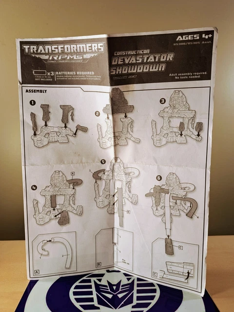 TRANSFORMERS RPMS CONSTRUCTICON Devastator Showdown Instructions 2009 £ ...