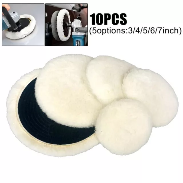 10 pièces tampons de polissage laine de qualité professionnelle pour voiture p