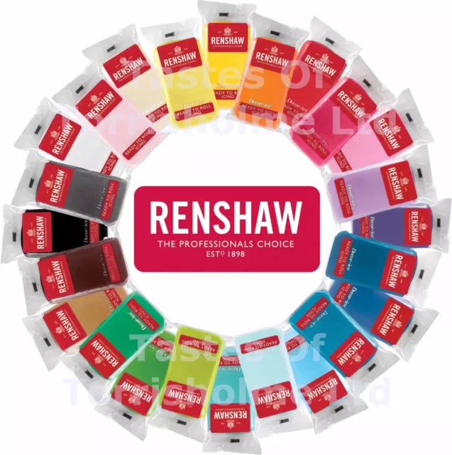 250g Renshaws Ready To Roll Fondant Icing Sugarpaste Mix & Match Discount Offers