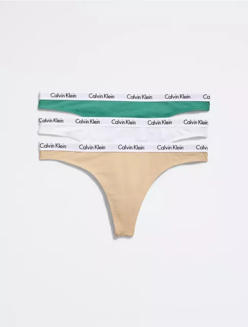 Calvin Klein Women's Carousel Logo Cotton Stretch Bikini Panties, 3 Pack