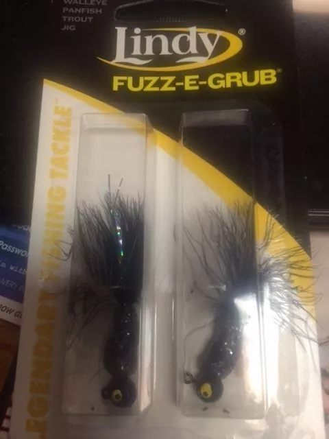 LINDY FUZZ E grub jig walleye crappie fishing 2 pack New in Pack $4.89 -  PicClick