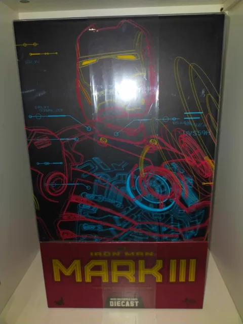 Hot Toys Iron Man Mark Iii Diecast Mms 256 1/6 Marvel Avengeres See Description! 3