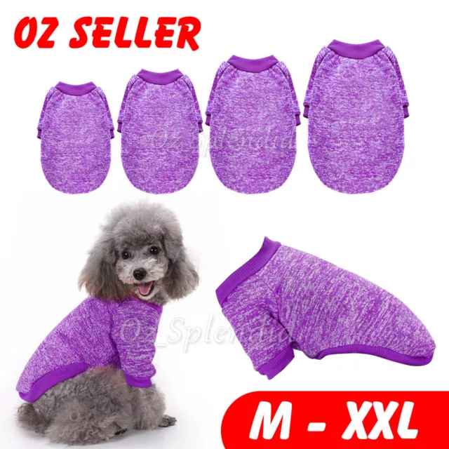 Cute Pet Dog Clothes Winter Jumper Sweater Knitwear Knitted Coat Warm Cat