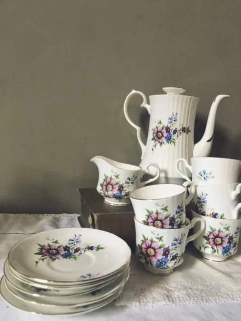 Royal Sutherland Tea Set & Teapot Milk Jug Vintage Porcelain