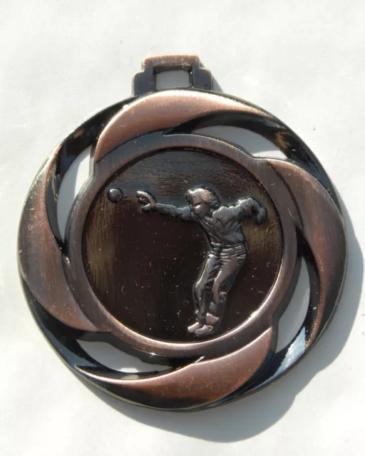 Medal Engraved Subject " Petanque " 40 MM Engraving Custom