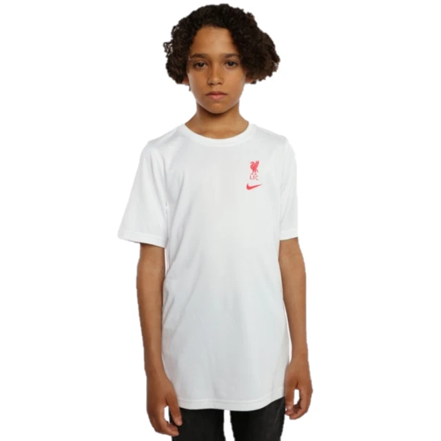 Liverpool Kinder Fußball T-Shirt (Größe 8-10y) Nike kurzärmeliges T-Shirt - Neu