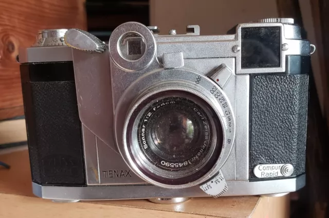 Appareil photo Tenax II par Zeiss Ikon #H75285 Objectif Sonnar f/2 - 40mm.