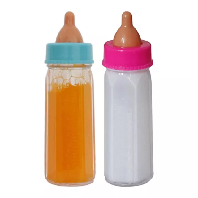 4pcs Baby Dolls Feeding Bottle Magic Set Disappearing Milk Pretend Play Toy