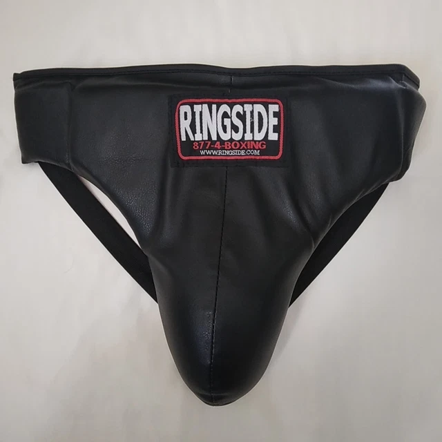RINGSIDE DELUXE GROIN Abdominal Protector Large, Black/Red 15.00