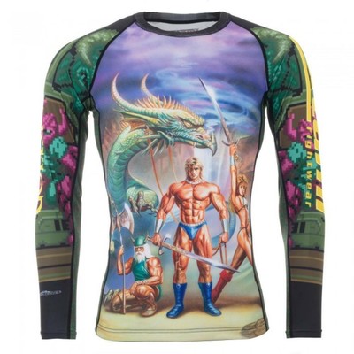 Academy Progrès Academy BJJ Rash Guard Manche Courte Adulte Mma Compression Grappin Haut 