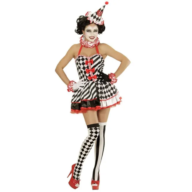 CIRCO DONNA COSTUME Arlecchino Vestito Clown Pierrot Costume da di  Carnevale L EUR 47,35 - PicClick IT