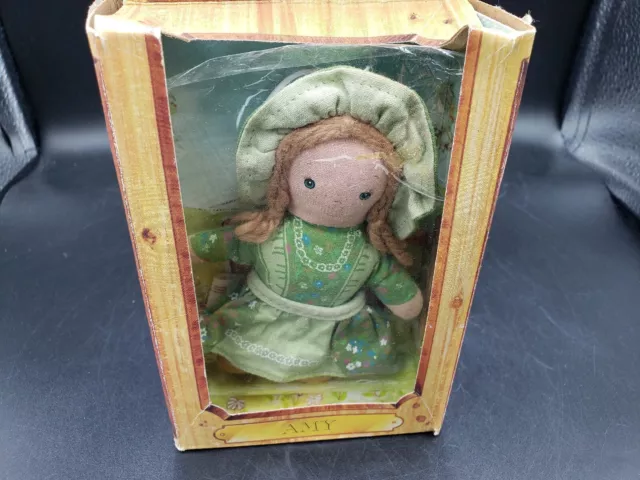 Vintage  Knickerbocker Holly Hobbie Amy Fabric 5 Inch Doll 1976 Original Box
