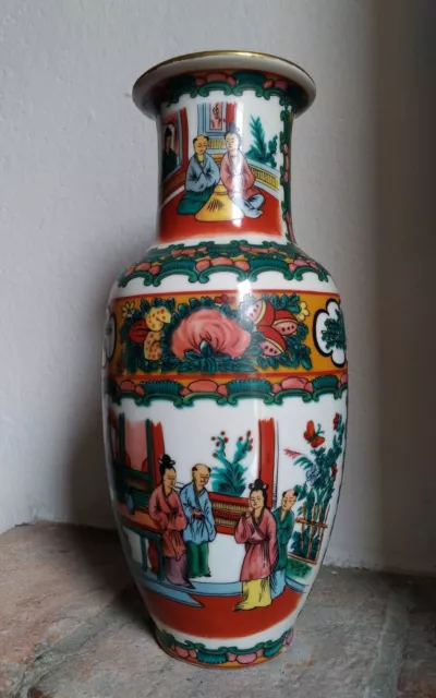Vaso cinese Cina porcellana Personaggi Mark Chinese Porcelain Vase Chinois china
