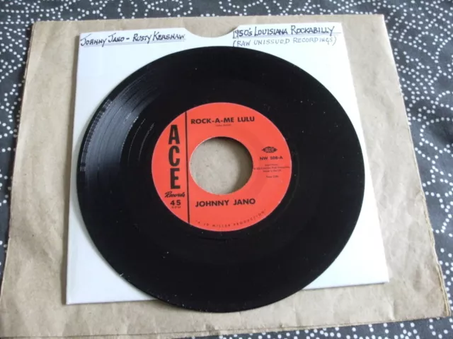 Unissued Rockabilly Gem=Johnny Jano*Rock-A-Me Lulu*(U.s.ace 45) Mint