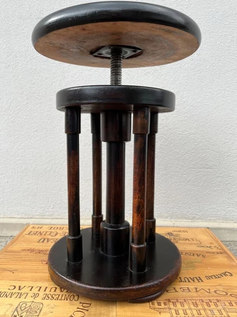 BH-19, Rare Art Nouveau columns piano stool, Austria around 1915