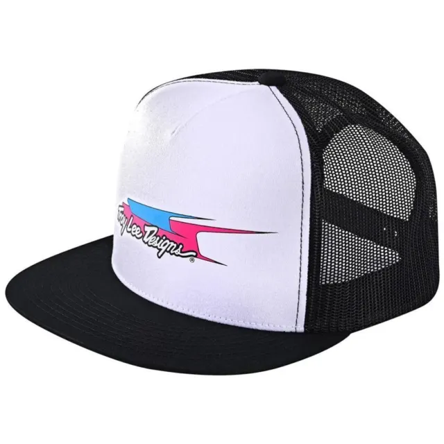 Troy Lee Designs Snapback Hat Cap TLD MX Motocross BMX MTB DH Aero - Black/White