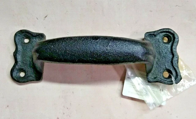 Large Cast Iron Rustic Trunk Cabinet Drawer Pull Grip Handle Barn Door Salvage