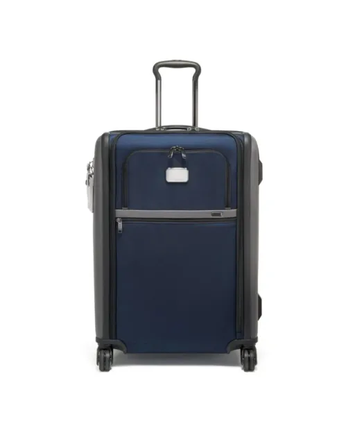 $1095 Tumi Alpha 3 Short Trip 26" Expandable Spinner Luggage Blue Gray Suitcase