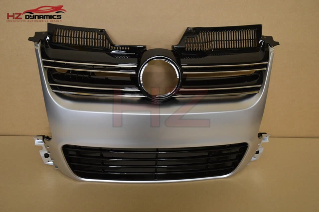 R32 LOOK SILVER FRONT BUMPER GRILL GRILLE FITS VW GOLF MK5 UK STOCK tdi gti 3