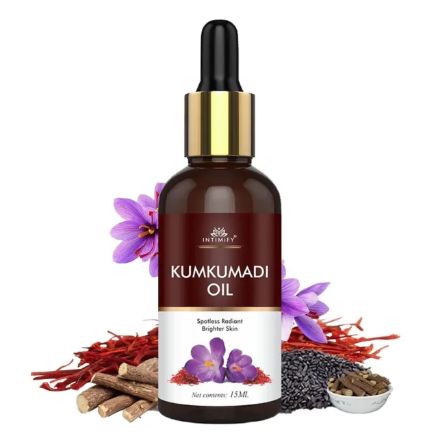 Aceite facial Kumkumadi Tailam para piel brillante, pigmentación, manchas oscuras aclaramiento