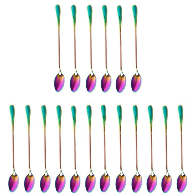 Café Teeloeffel, juego de 18 colores arco iris - helado Des D4F6