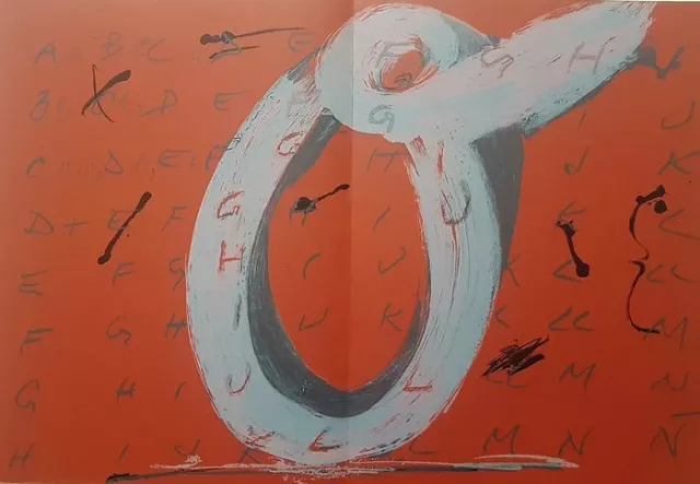 Antoni Tàpies - Litografía - Lettre O (1972) Antoni Tàpies - Litografía - Lettre O (1972)