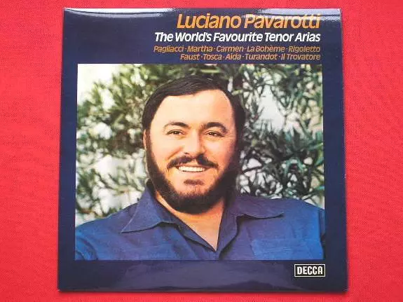 Pavarotti The Worlds Favourite Tenor Arias LP Decca SXL6649 EX/EX 1975 with inse