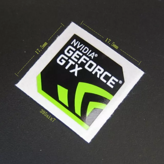 NVIDIA GEFORCE GTX Sticker 17.5mm x 17.5mm