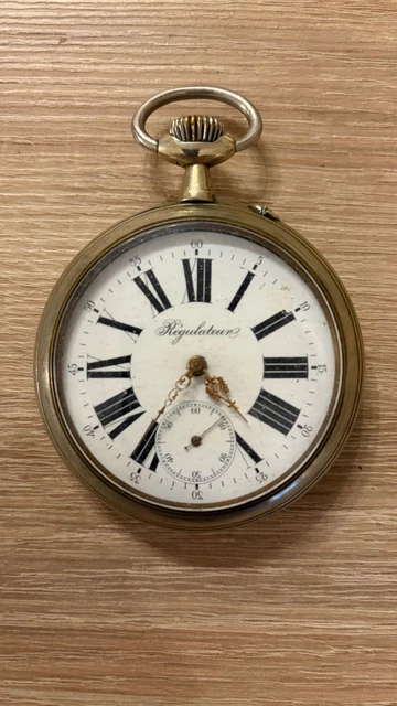 Ancienne Montre à Gousset TRIB Besançon - Fonctionne, Argentée, Mécanique Manuelle, Vintage 1900s
