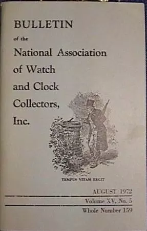 1972 NATL ASSN of WATCH and CLOCK COLLECTORS VOL XV No5