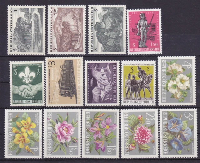 Österreich  Lot aus dem Jahr 1962 bis 1964 postfrisch siehe  Scan