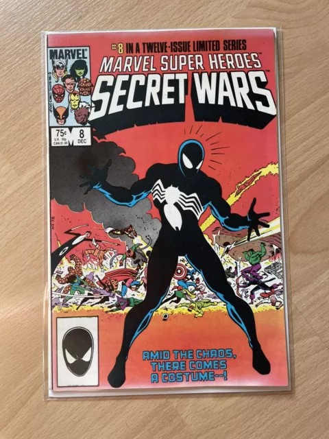Secret Wars #8 (1984) | Spider-man First Black Suit | Marvel Comic | Key Issue