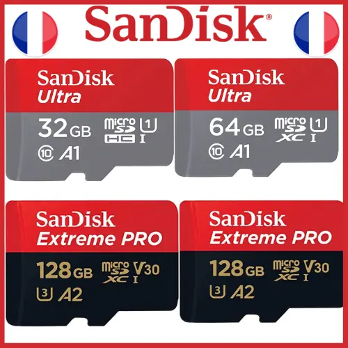Cartes SANDISK 32Go SD Micro Ultra mémoire 32 GB Card carte SDHC classe 10