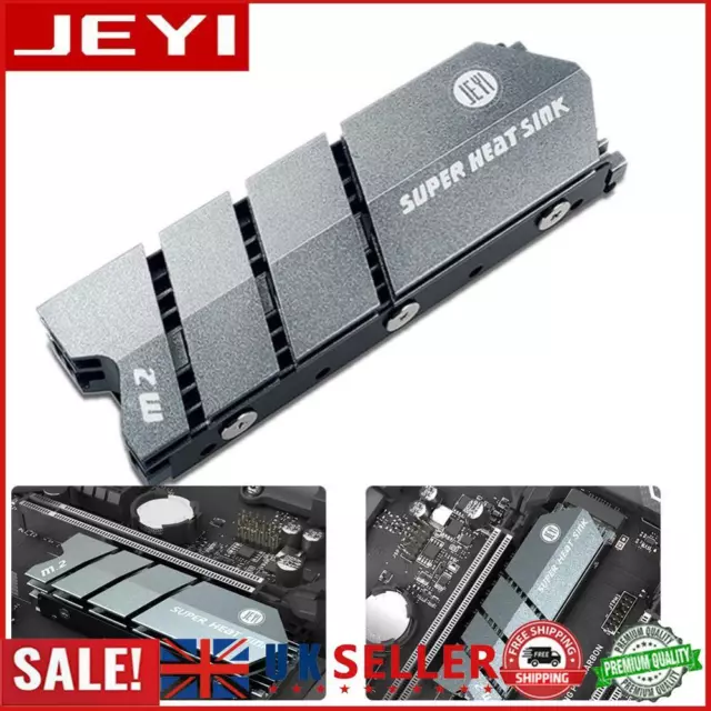 JEYI ColdFish-Gray M.2 NVME NGFF SSD Heatsink PC Computer Cooling Thermal Pad GB