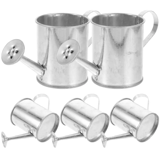 5 Pcs Iron Watering Can for Kids Galvanized Spout Sprinkler