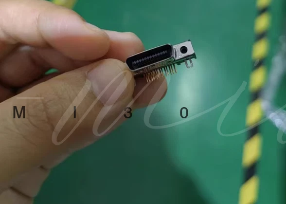 26 pole board end 90 degree angle bend male connector HDR-EC26LMDTG1+